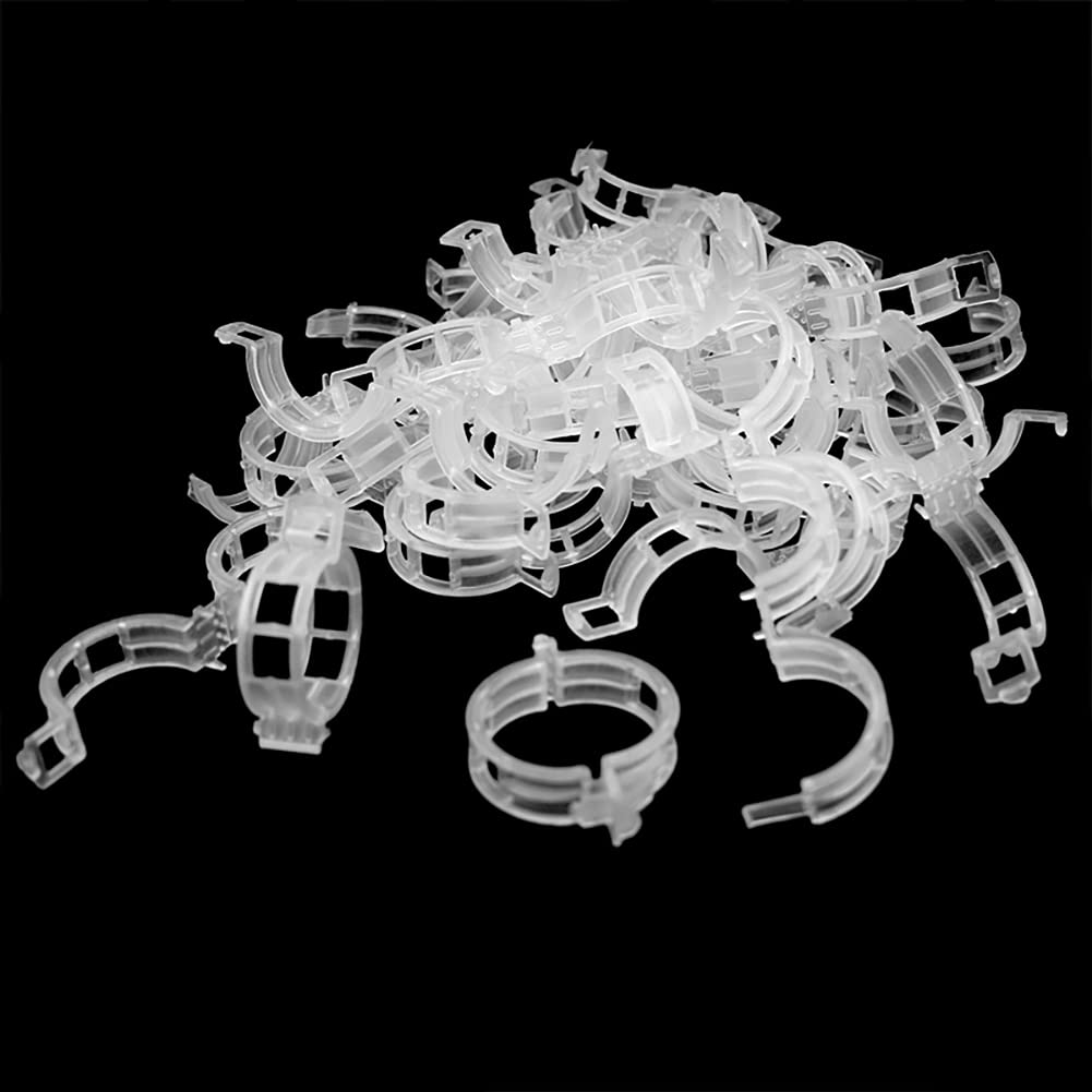 KINGLAKE 200 Pcs Plant Support Garden Clips - Tomato Vine Clips & Trellis Clips for Healthy Vertical Growth of Vine Vegetables, Tomatoes, Cucumbers | Perfect for Home Gardening, Greenhouses & Backyard Farms