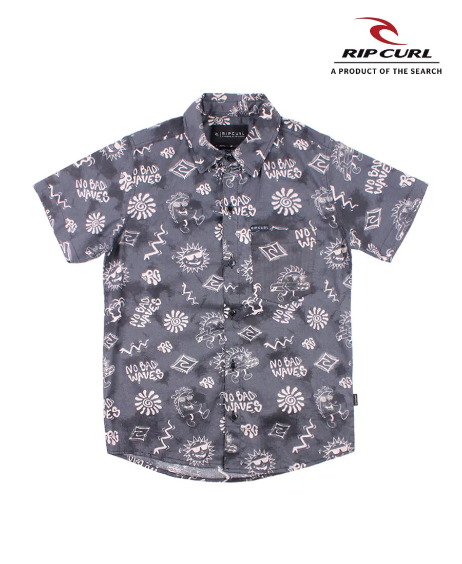 Rip Curl RC SH MC Toddler Waves Kids Shirt - Comfortable & Stylic Surf Tee for Boys & Girls - Perfect for Beach, Surfing & Outdoor Activities