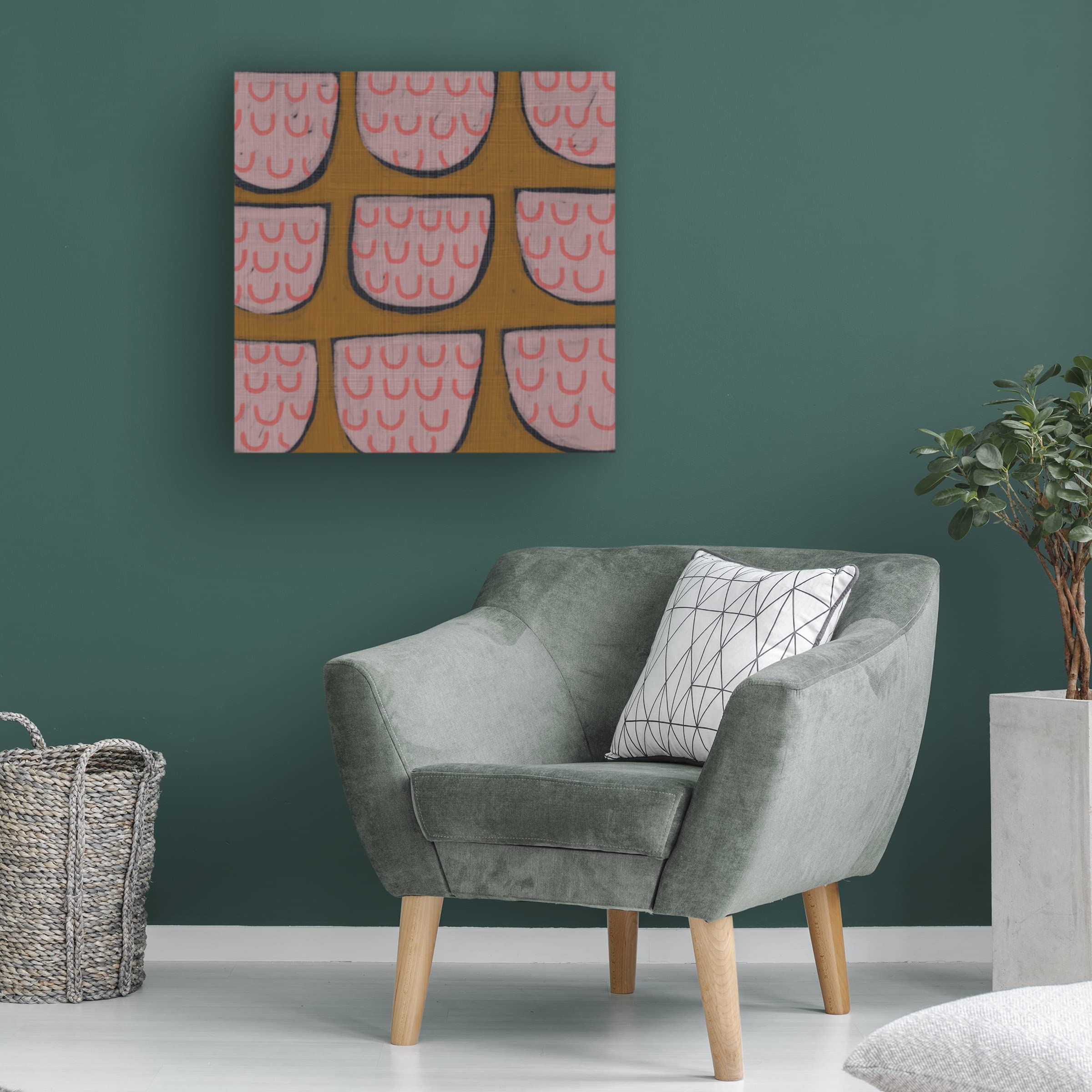 Trademark Fine Art 'Pawpaw VIII' Canvas Wall Art by Chariklia Zarris - Modern Abstract Painting for Living Room, Bedroom & Office Decor