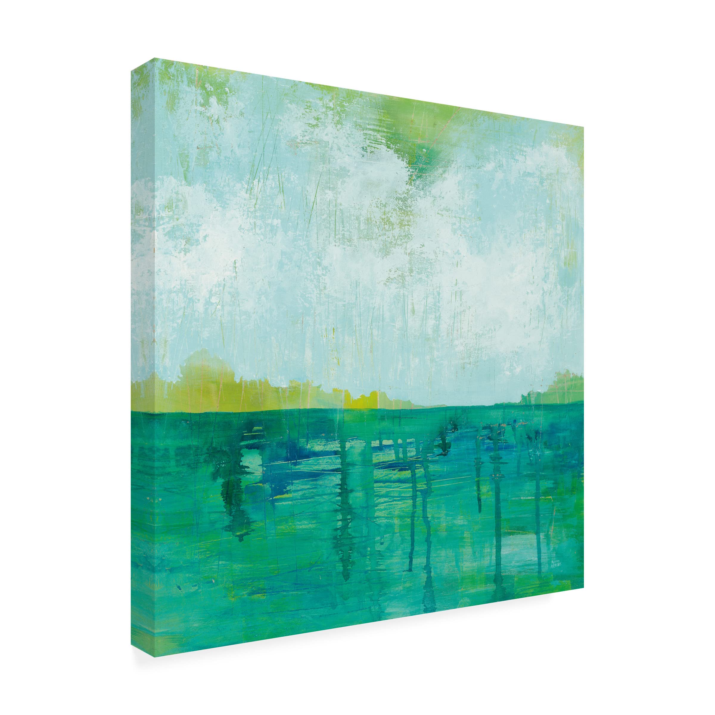 Trademark Fine Art 'To the Shore' Canvas Wall Art by Melissa Averinos - Coastal Beach Decor for Living Room, Bedroom & Office