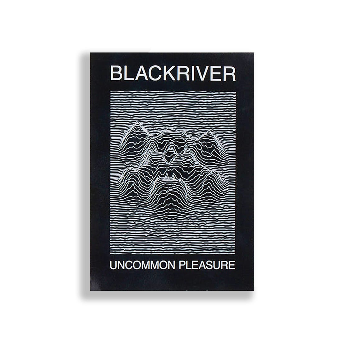 Blackriver Uncommon Pleasure Skateboard Sticker - Durable Vinyl Decal for Skateboards, Laptops, Helmets & DIY Projects | Perfect for Skateboard Enthusiasts & Street Art Lovers