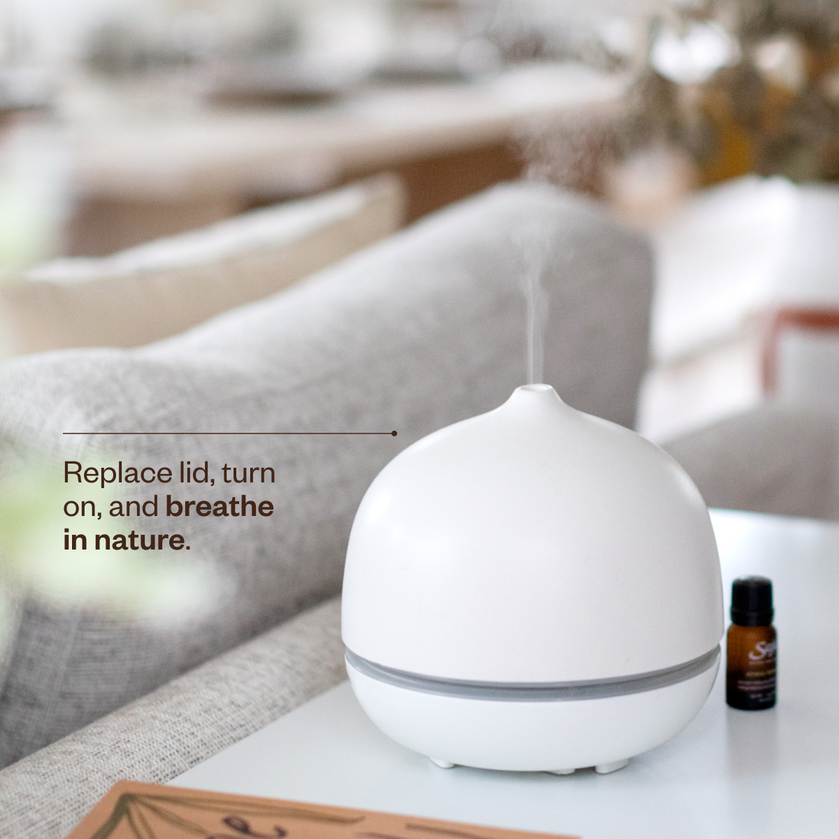 Aroma Om® Deluxe Essential Oil Diffuser - Premium Ultrasonic Aromatherapy Humidifier for Home, Office & Yoga Studio - Perfect for Relaxation, Stress Relief & Better Sleep
