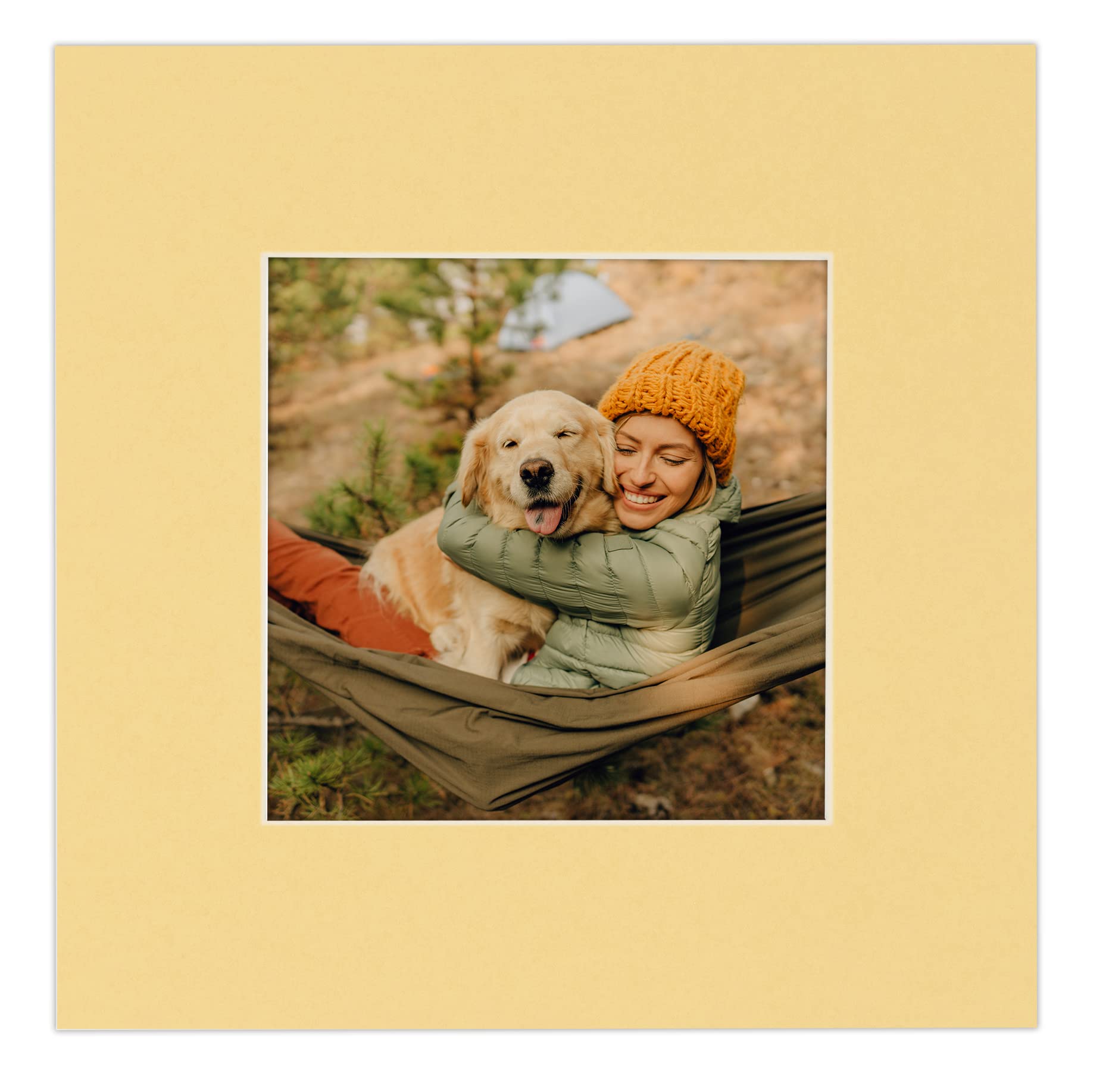 30x36 Acid-Free Bevel Cut Mat Board for 28x34 Photos - Marzipan Beige 4-Ply Precut Mat with Backing Board & Self-Seal Crystal Clear Photo Bag - Perfect for Picture Framing, Art Displays, Scrapbooking and Home Decor