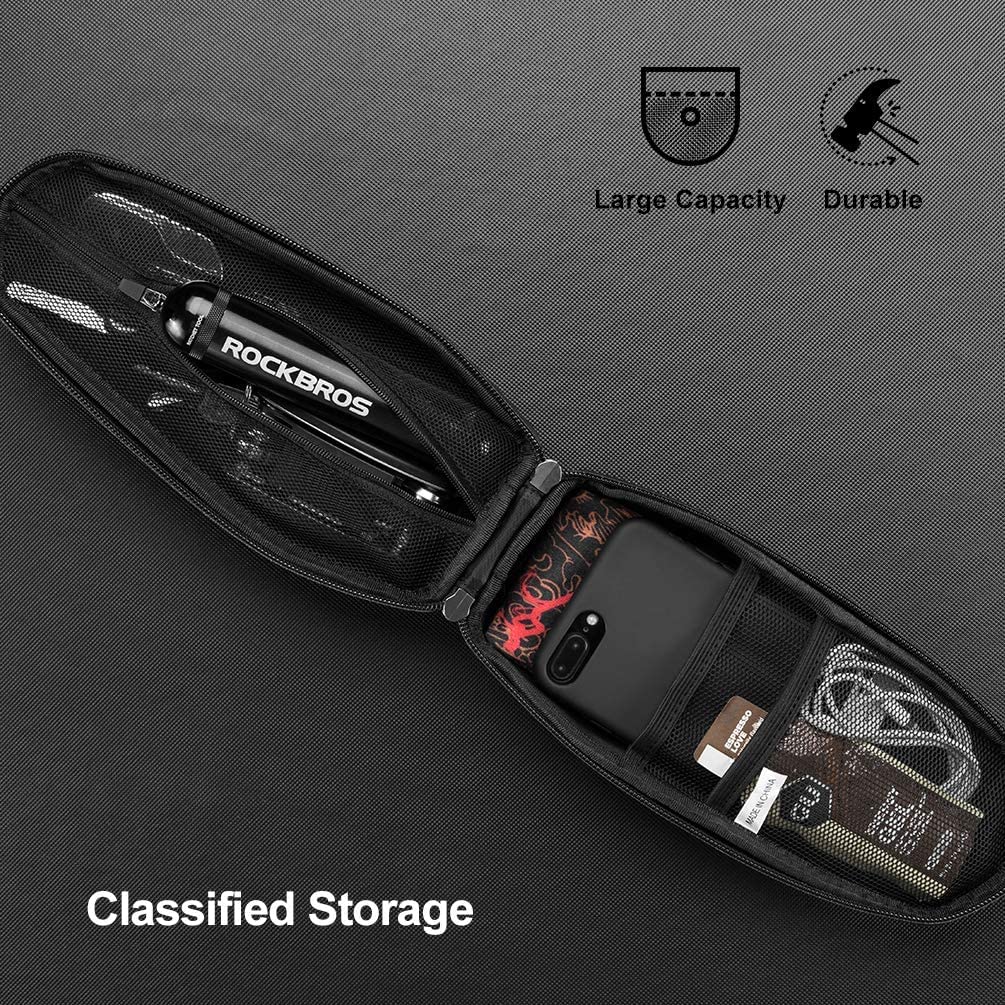 ROCKBROS EVA Waterproof Top Tube Bike Bag - 6.2