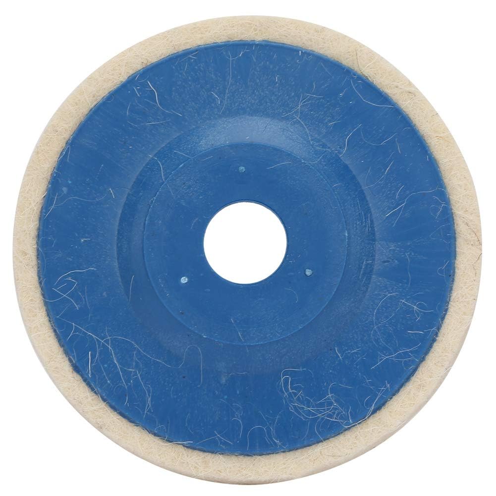 Agatige 3-Pack 4-Inch Wool Felt Polishing Wheel Discs - Premium Buffing Pads for Angle Grinder, Metal & Wood Polishing - Perfect for Automotive Detailing, Jewelry Making & DIY Crafts