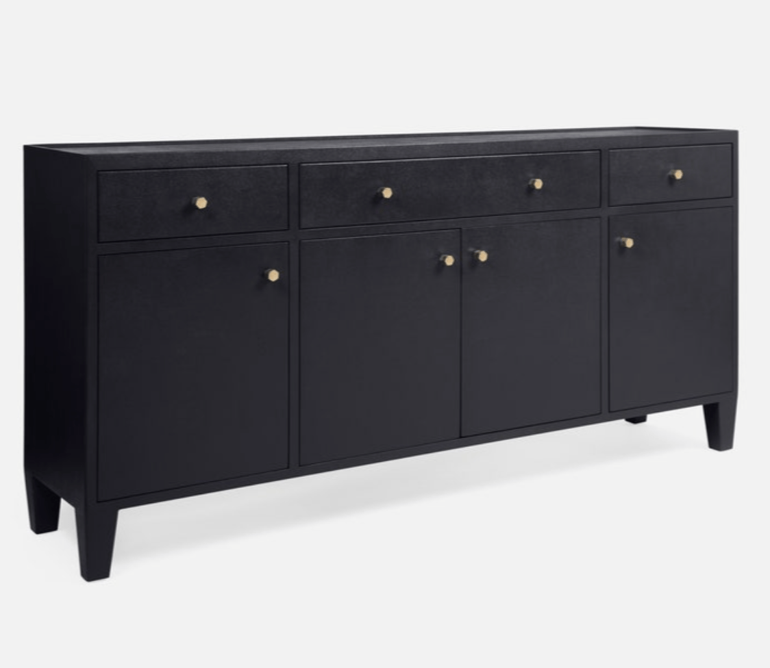 Trinidad Belgian Linen Sideboard - 3 Finish Options | Modern Buffet Cabinet for Dining Room & Living Room Storage