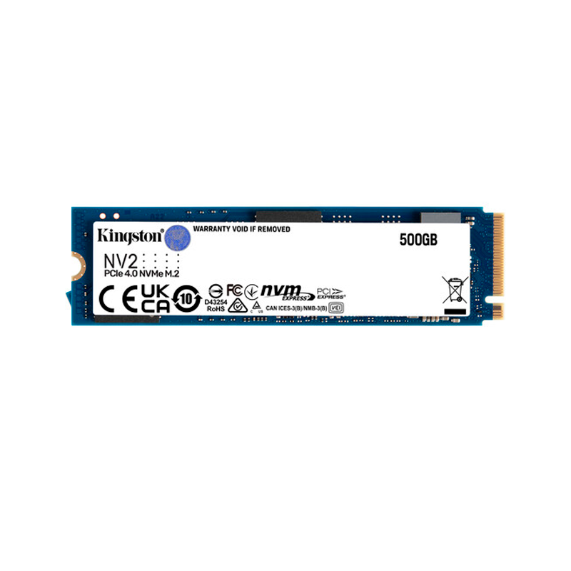 Kingston 500GB NV2 M.2 2280 PCIe 4.0 x4 NVMe Internal SSD - High Speed Solid State Drive for Gaming, Laptop & Desktop PC Upgrades