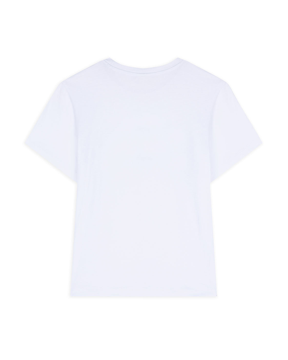Organic Cotton Tonal Embroidered Logo Short Sleeve T-Shirt for Men & Women - Soft Breathable White Tee - Perfect for Casual Wear, Gym, and Everyday Outfits