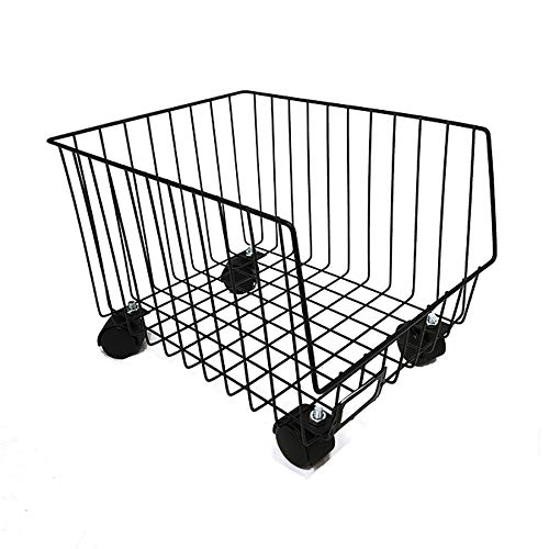 Sturdy Wrought Iron Storage Basket - Multi-Layer Organizer for Wardrobe, Kitchen, Toys & Vegetables | Portable Mobile Shelf with Wheels | Space-Saving Home Organization Solution (Color: A) - Perfect for Bedroom Closet, Pantry, Kids Room & Kitchen Storage