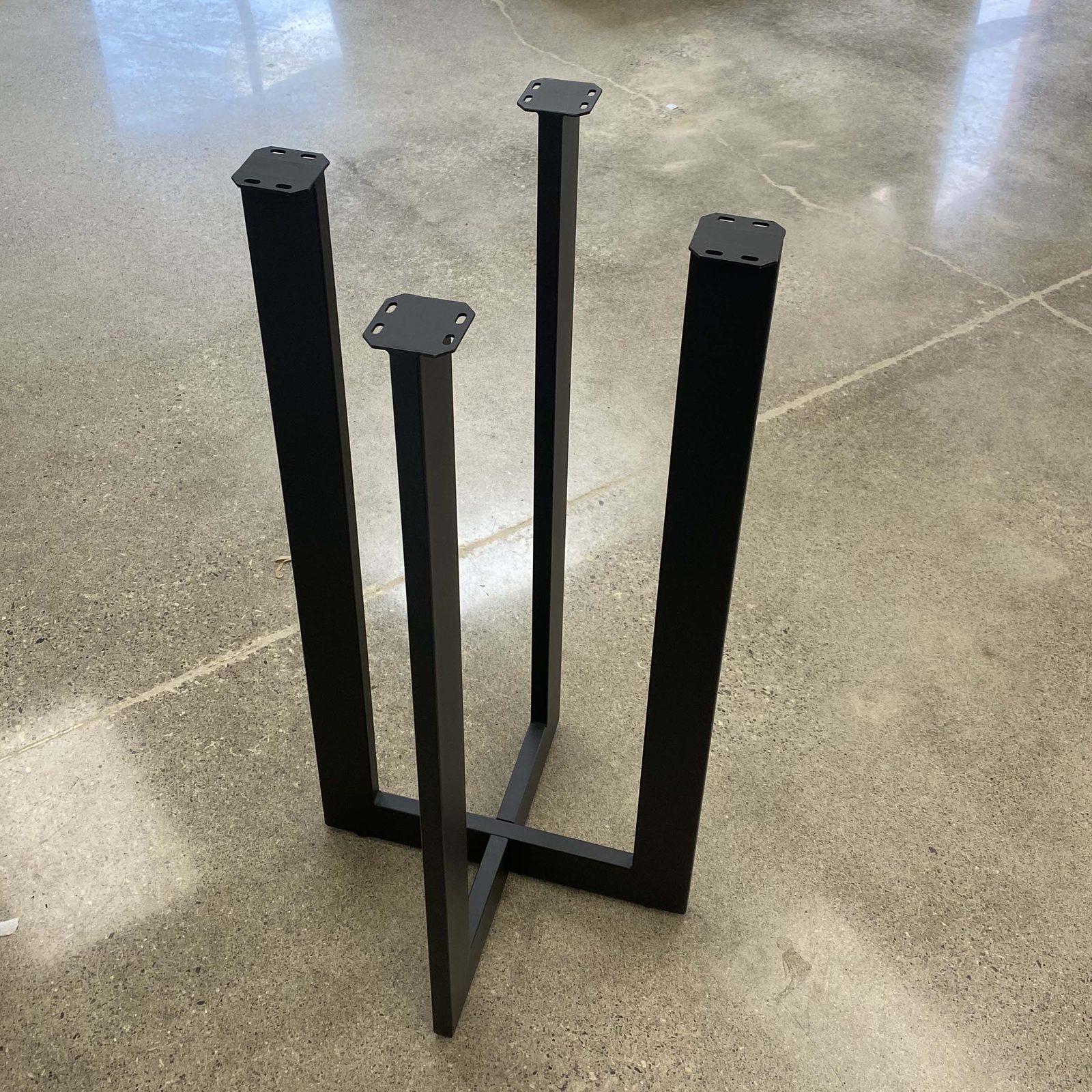 Round Cross Table Base for Bar Height - SS1480 (1 Set) - Perfect for Pub, Restaurant, and Home Bar Countertops