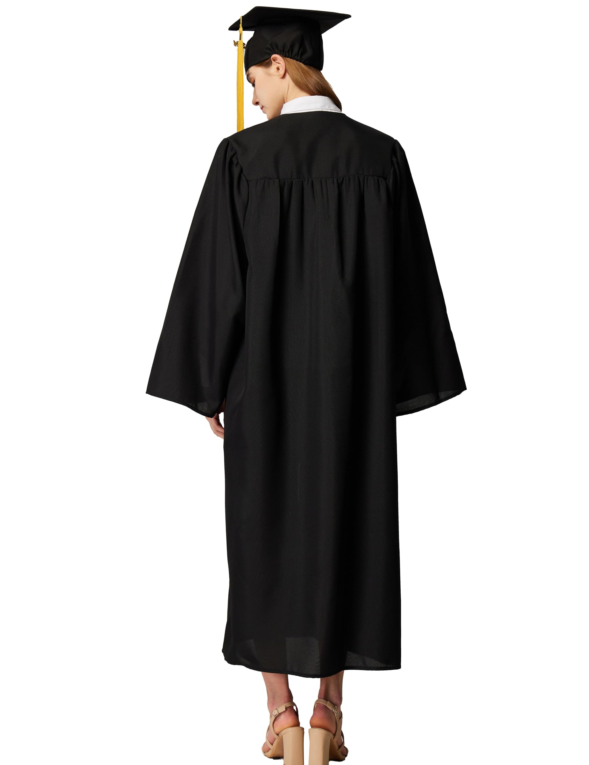 2024-2025 Matte Unisex Graduation Cap & Gown Set with Tassel - High School & Bachelor Degree Commencement Attire - Perfect for Graduation Ceremonies, Photos & Celebrations