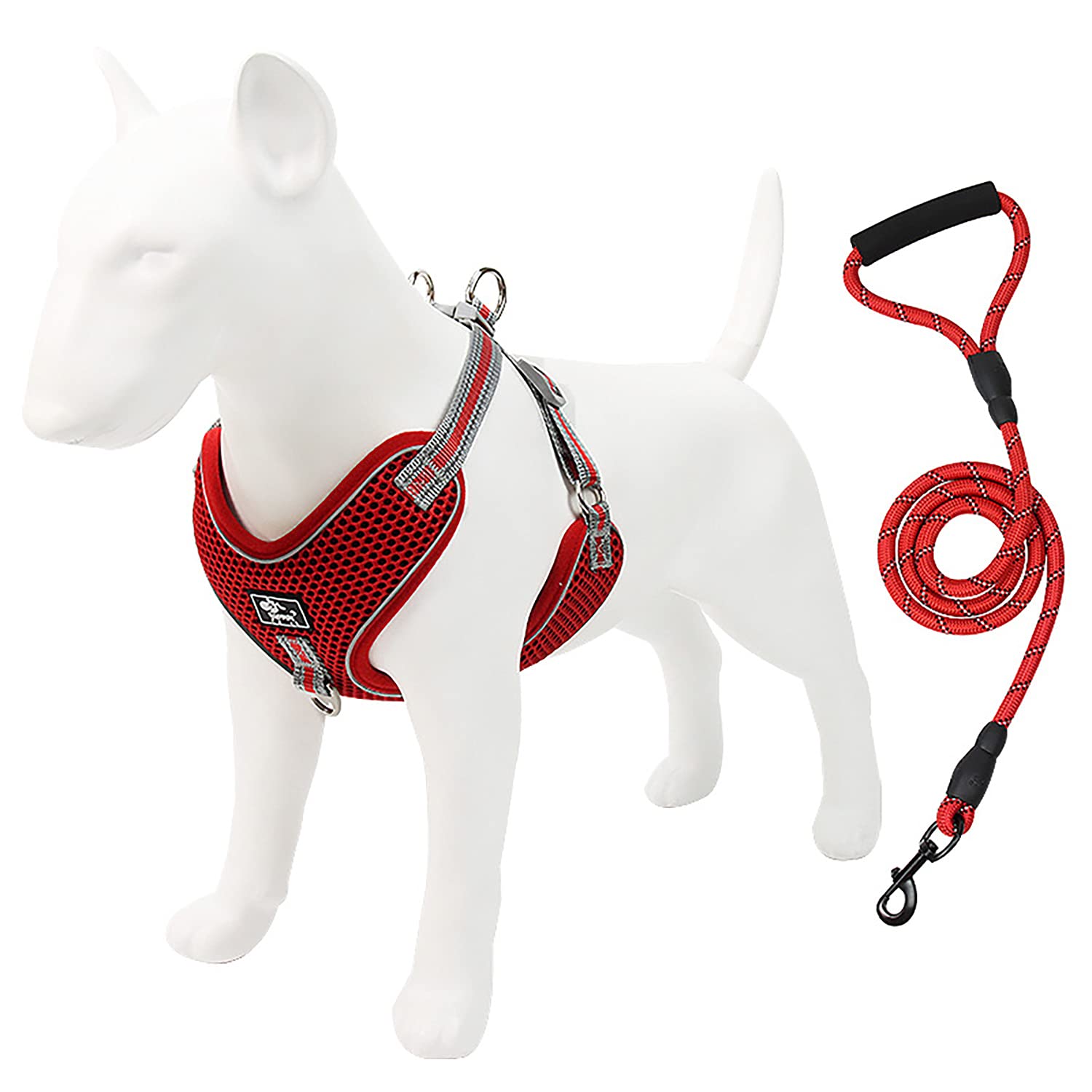 **Adjustable Dog Vest Harness with 5 FT Strong Leash for Medium & Large Dogs - Perfect for Walking, Training & Outdoor Adventures**