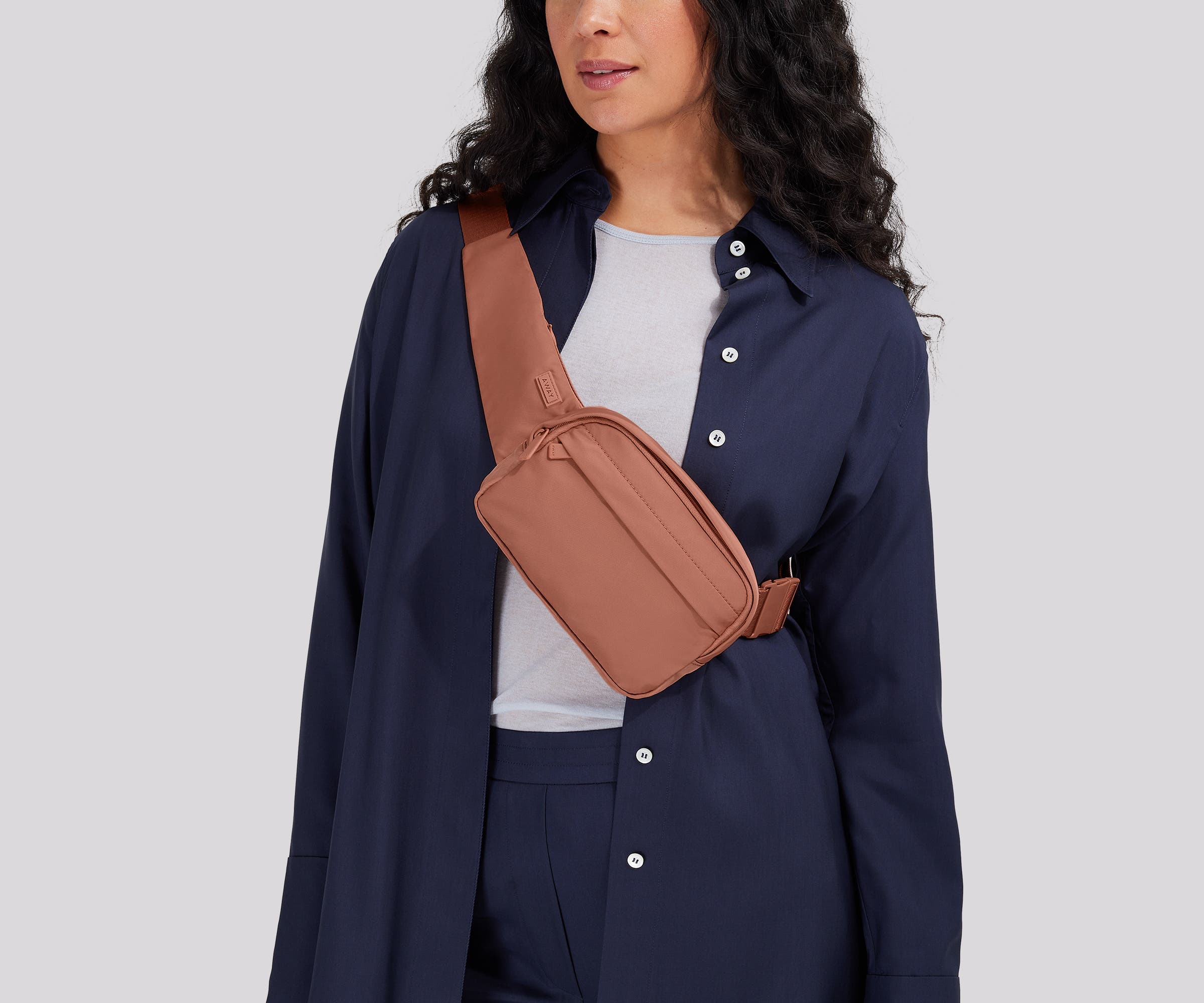 Featherlight Sling Bag in Clay Pink - Stylish Crossbody Purse for Women, Perfect for Travel, Shopping & Everyday Use