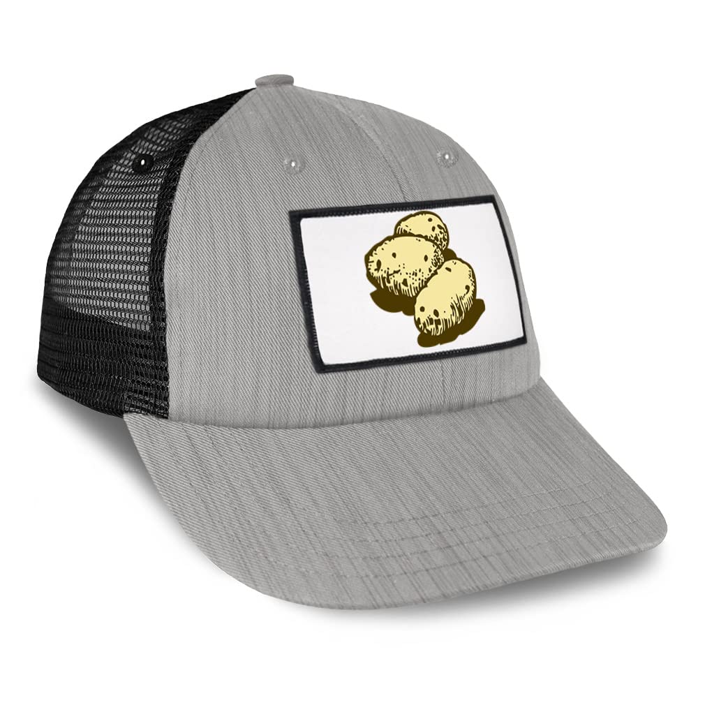 Speedy Pros Patch Hat - Adjustable Trucker Baseball Cap with Potatoes, Fruits & Vegetables Design - Perfect for Food & Beverage Industry Workers, Farmers Market, and Casual Wear