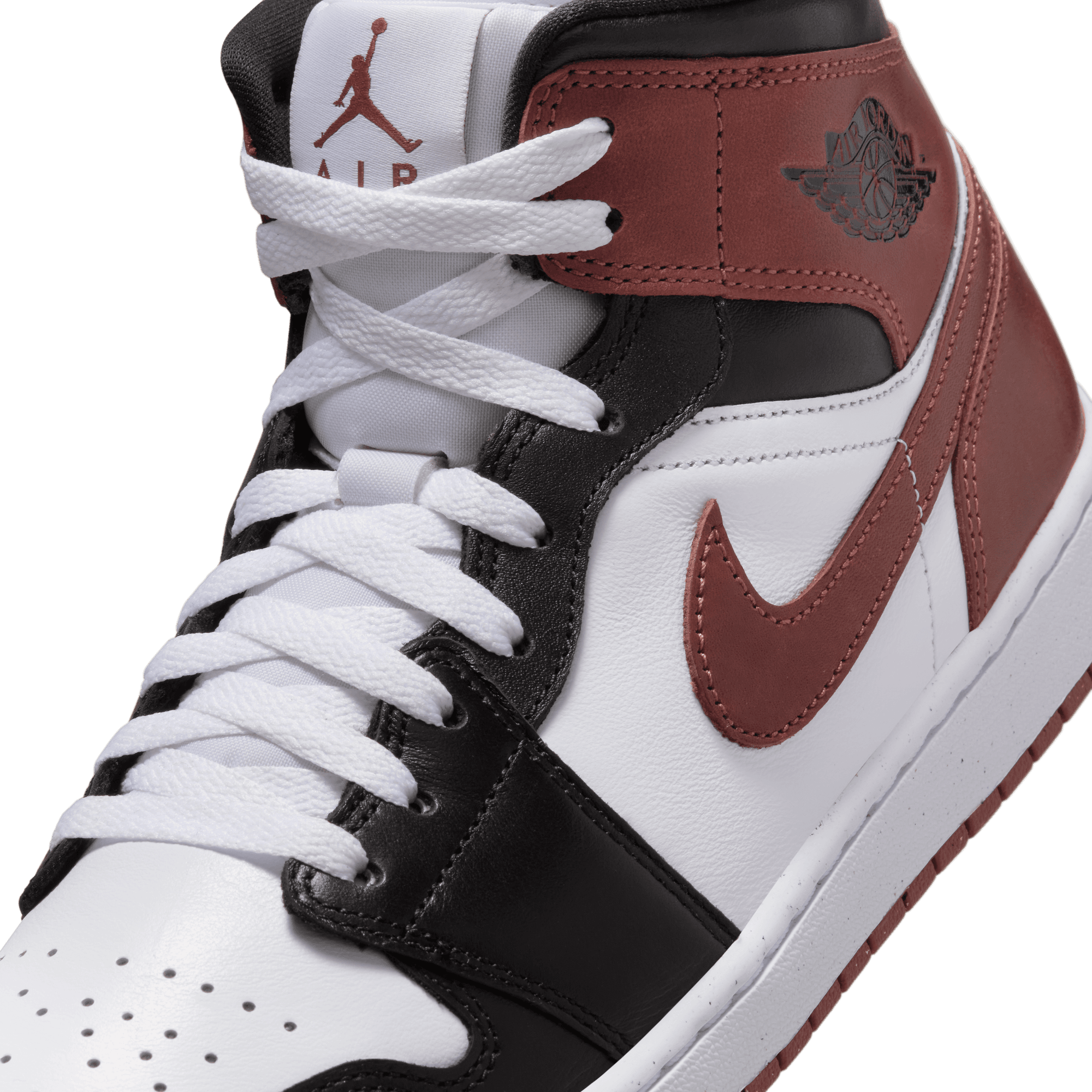 AIR JORDAN 1 MID SE Sneakers - White/Dark Pony/Black Colorway - Men's Basketball Shoes for Casual Wear & Street Style