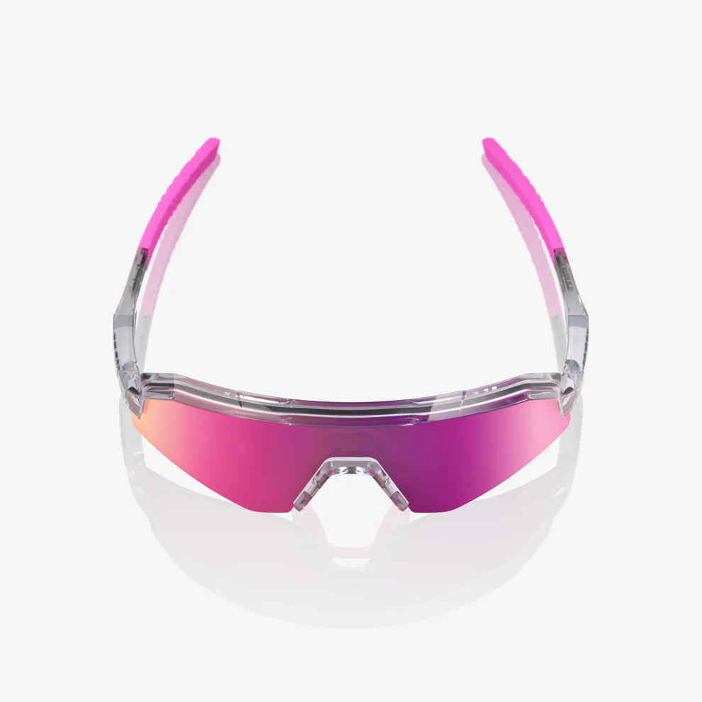 SLENDALE Youth 100% UV Protection Sunglasses - Polished Translucent Grey Frame with Purple Multilayer Mirror Lens for Outdoor Sports & Beach Activities