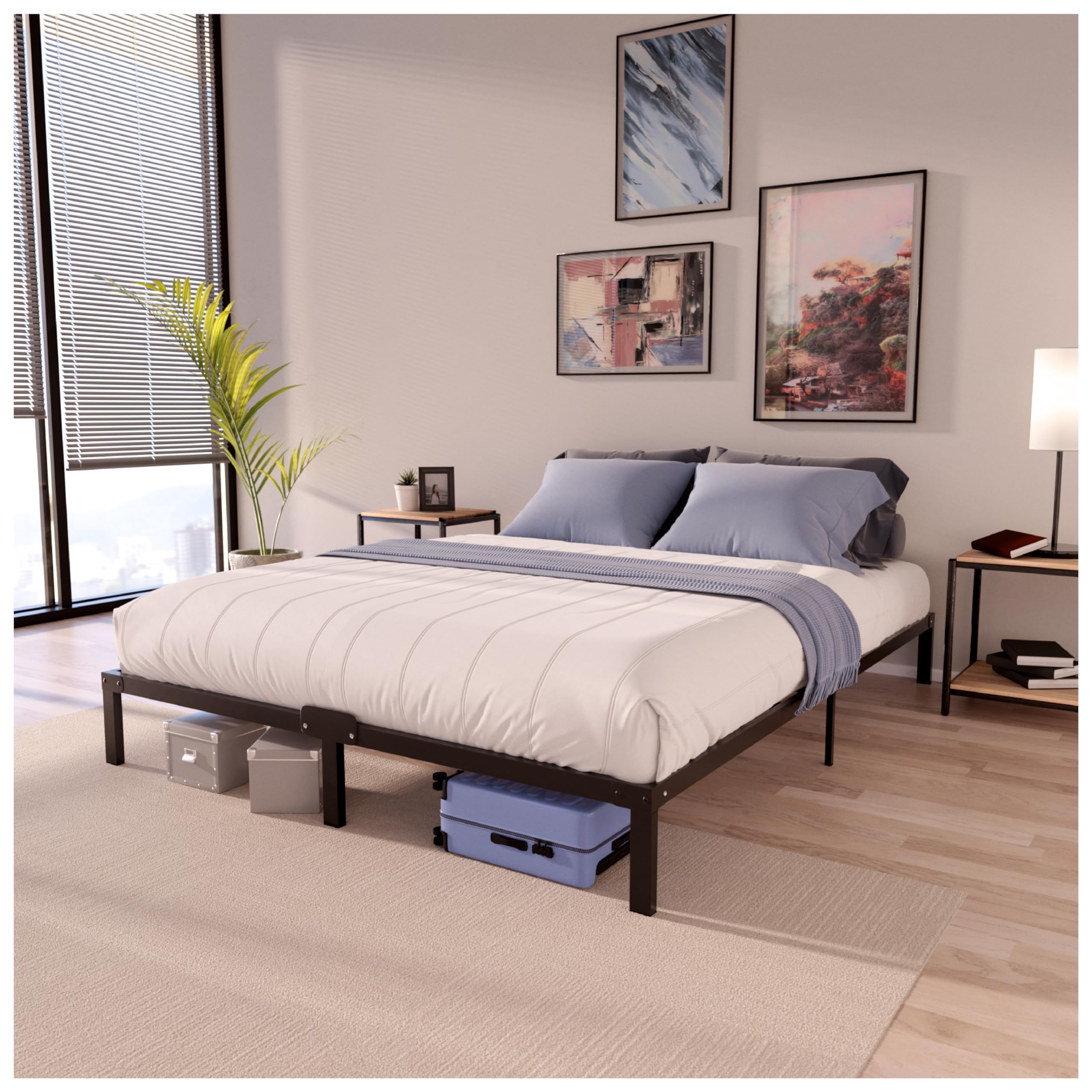 Dreamzie Queen Metal Bed Frame - 14