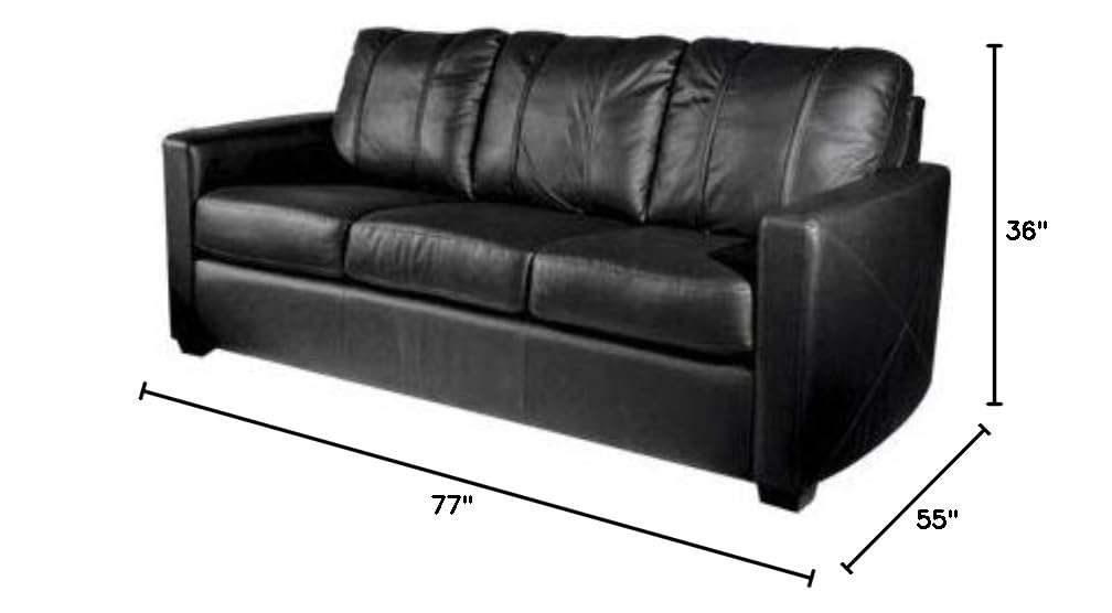 Milwaukee Bucks Logo Stationary Sofa - Comfortable NBA Fan Furniture for Living Room, Game Room & Man Cave