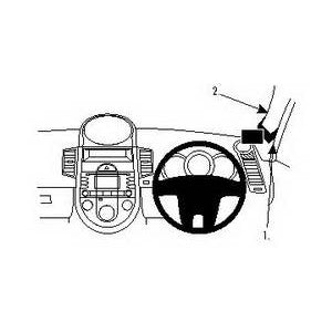 ClicOn No Holes Right Hand Dash Mount for Kia Soul 2009-2013 | Secure Phone Holder for Safe Driving & Navigation