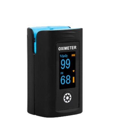 Premium Finger Pulse Oximeter - Accurate Blood Oxygen Saturation (SpO2) & Heart Rate Monitor - Portable Oximeter for Home, Travel, Sports & Health Monitoring