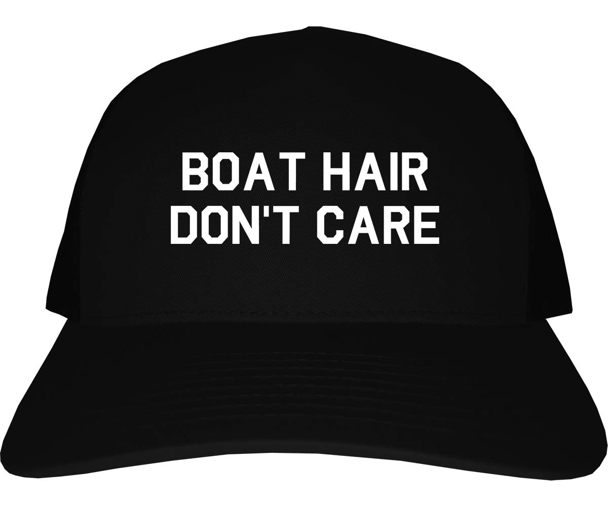 Kings Of NY Boat Hair Don't Care Men's Trucker Hat Cap - Stylish & Comfortable for Outdoor Activities, Fishing, and Casual Wear