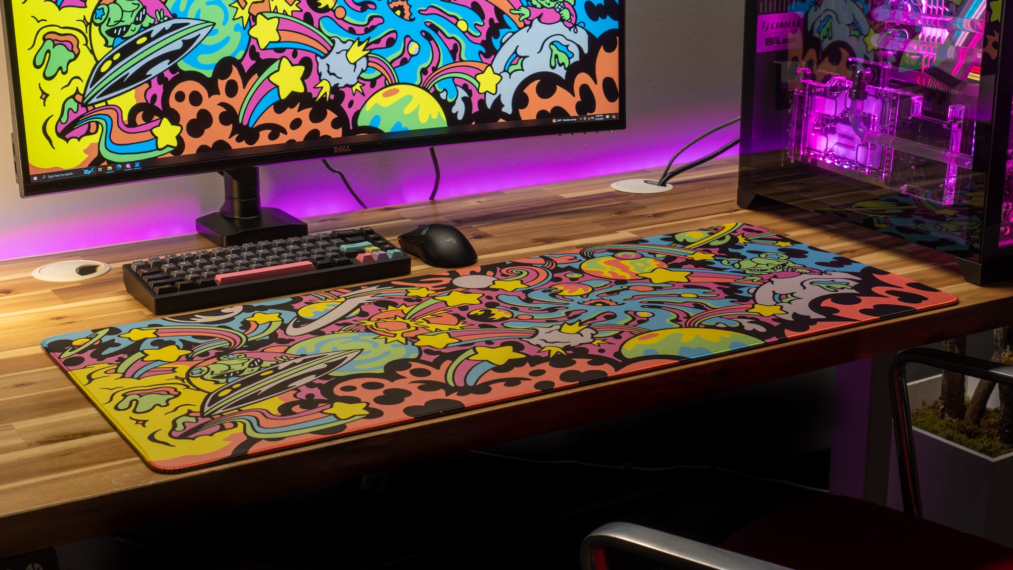 Gabi Belle Karaoke on the Moon Gaming Mouse Pad - Content Creator Collaboration Desk Mat for Streaming & Gaming Setup