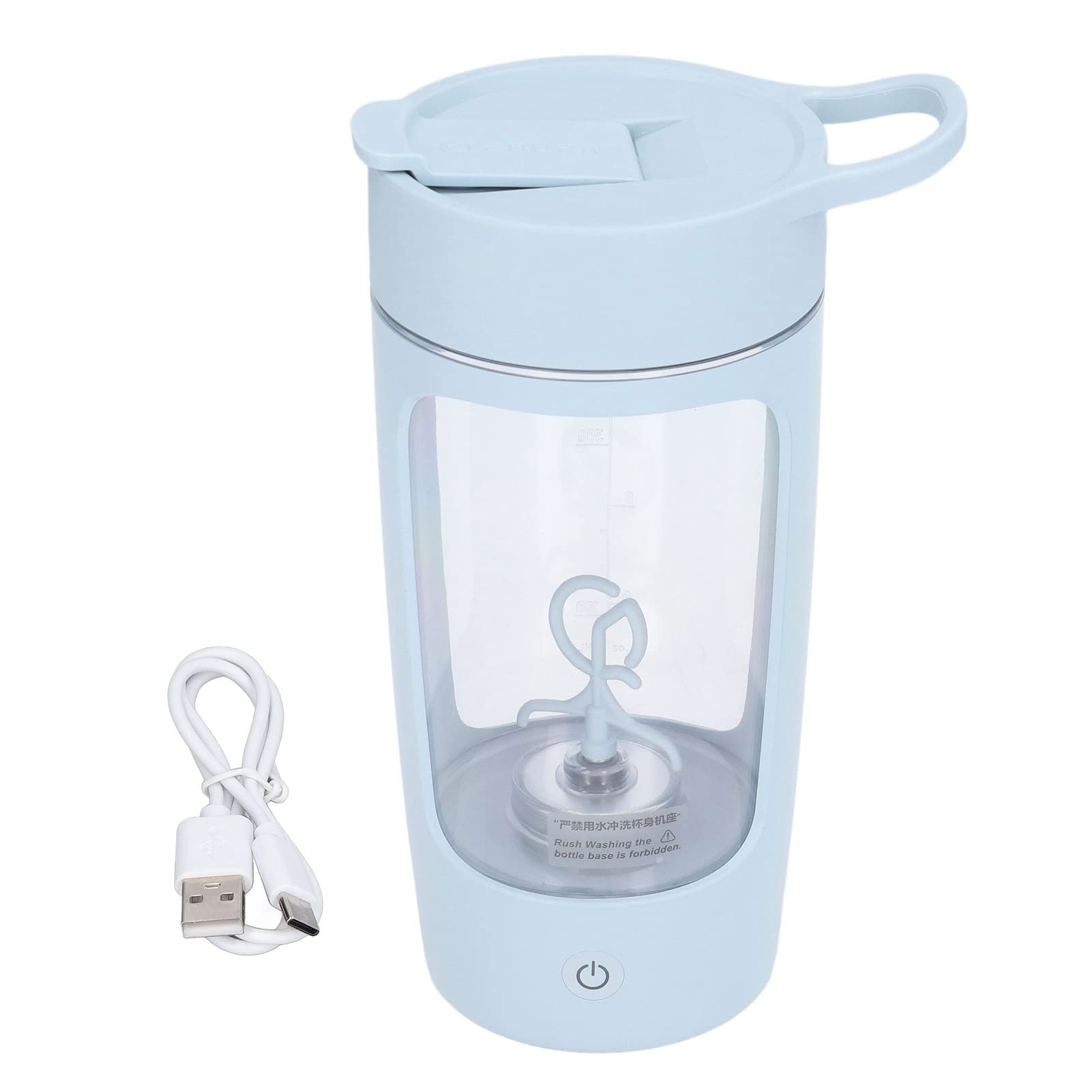 Teamsky Electric Mixer Cup - 650mL USB Rechargeable Portable Blender for Protein Shakes, Smoothies & Powder Mixing - Ideal for Gym, Office & Home Use