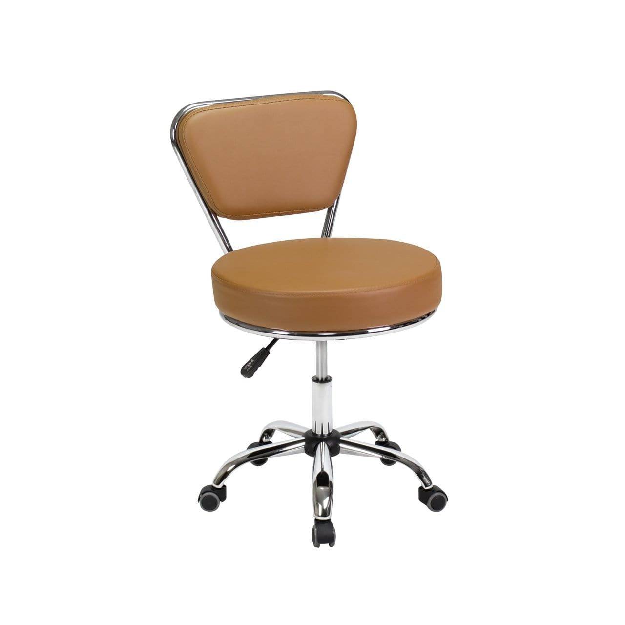 Professional Dayton Salon Manicure Technician Stool - Adjustable Height Rolling Stool for Nail Technicians, Spa & Beauty Professionals - Perfect for Manicures, Pedicures & Salon Services