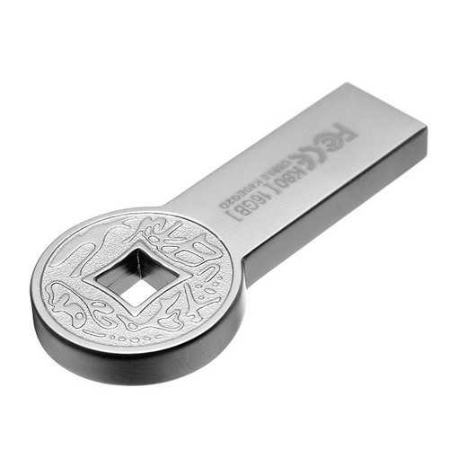 EAGET K80 128GB USB 3.0 Flash Drive - High Speed Metal Thumb Drive with Ancient Coin Design, Waterproof & Durable - Perfect for Data Storage, File Transfer, Travel & Business Use