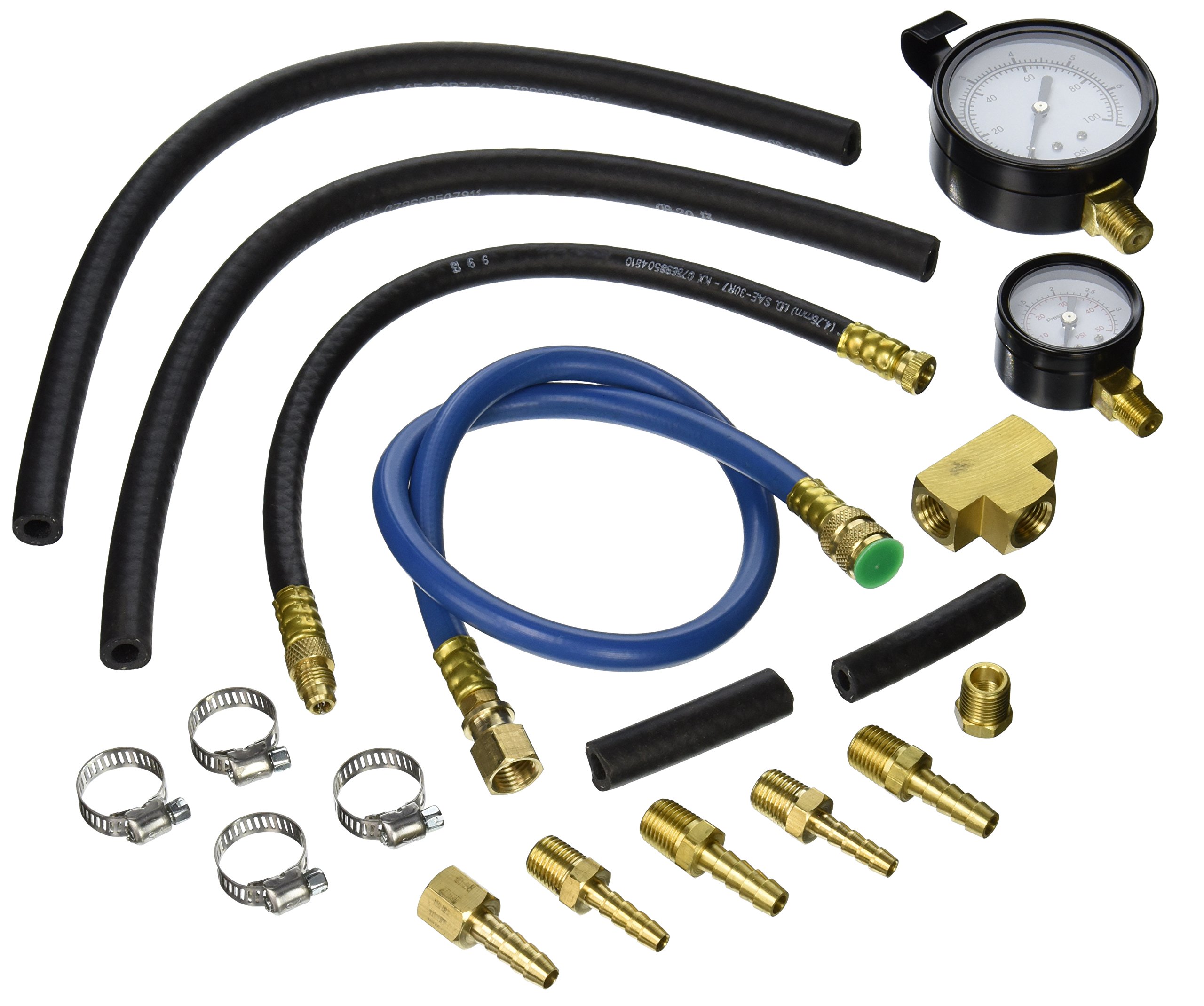 SG Tool Aid 33950 2 Gauge Fuel Injection Tester Kit - Professional Automotive Diagnostic Tool for Fuel Pressure Testing | Perfect for Mechanics & DIY Car Repair