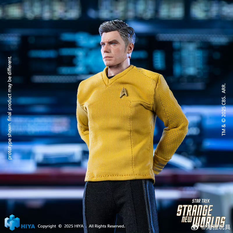 HIYA Toys 6-inch 1/12 Scale Captain Pike Action Figure - Star Trek Strange New Worlds Collectible - Perfect for Display & Sci-Fi Fans