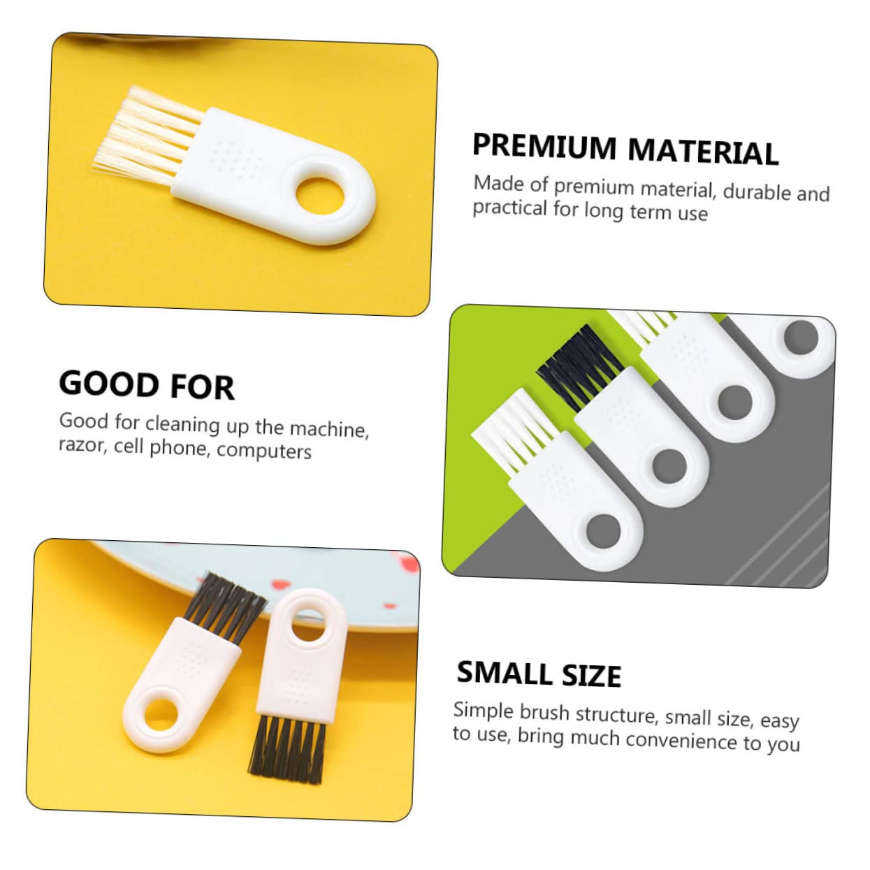 iPetboom 30-Pack Razor Cleaning Brush Set - Small Shaver Cleaner Tool with ABS Bristles for Electric Razors, Hair Clippers & Grooming Kits - Perfect for Home, Salon & Travel Use
