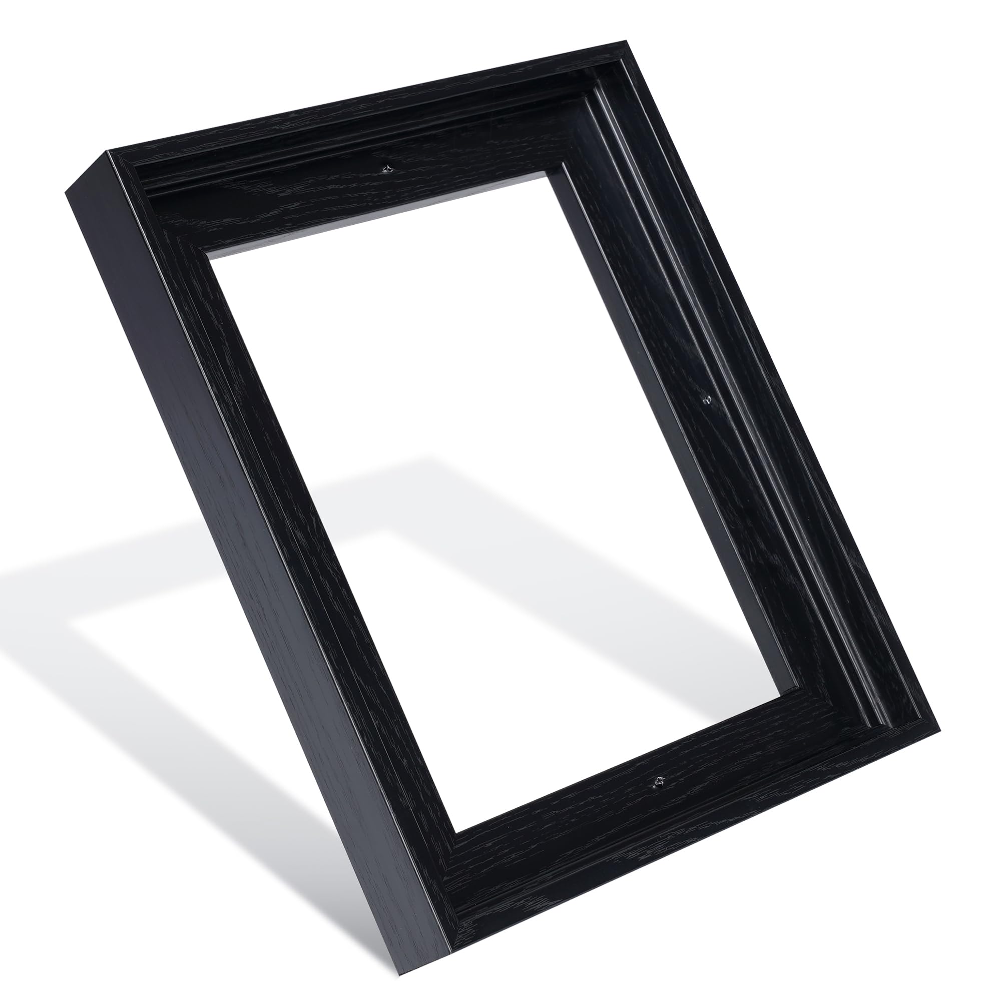 2 Pack Black Canvas Floater Frames 16