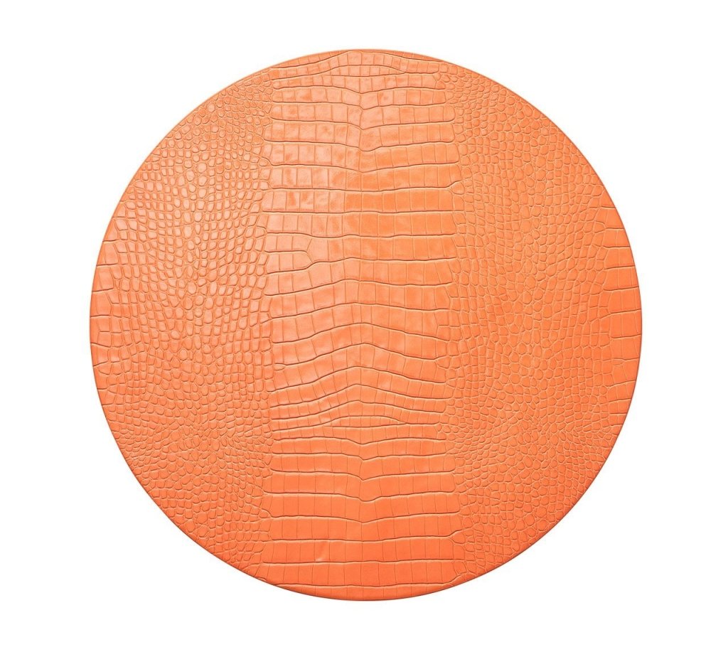 Vibrant Crocodile Print Placemats Set of 4 - Waterproof & Heat Resistant Dining Table Mats for Everyday Use, Dinner Parties & Home Decor