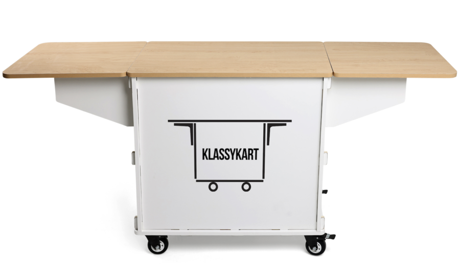 Klassy Kart Collapsible Mobile Coffee Bar Cart - Portable Espresso Station for Home, Office & Outdoor Use - Perfect for Coffee Lovers & Entertaining Guests