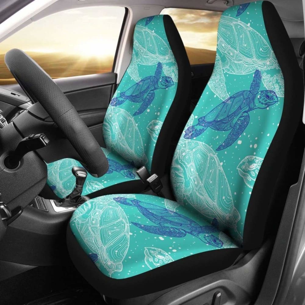 Premium Turtle Car Seat Covers - Waterproof & Non-Slip Universal Fit for Cars, SUVs & Trucks | Cute Animal Print Design | Perfect for Pet Owners, Parents & Turtle Lovers | Home, Travel & Outdoor Adventures