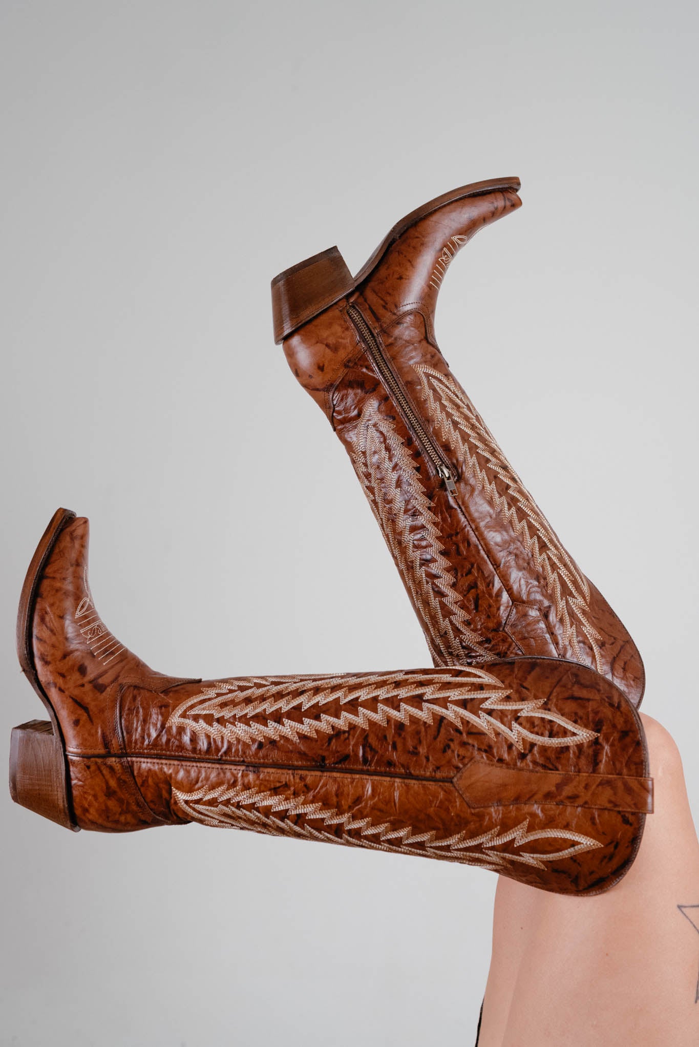 Valentina Tall Wide Calf Snip Toe Cowgirl Boots for Women - Comfortable Western Riding Boots for Country Dancing & Outdoor Adventures