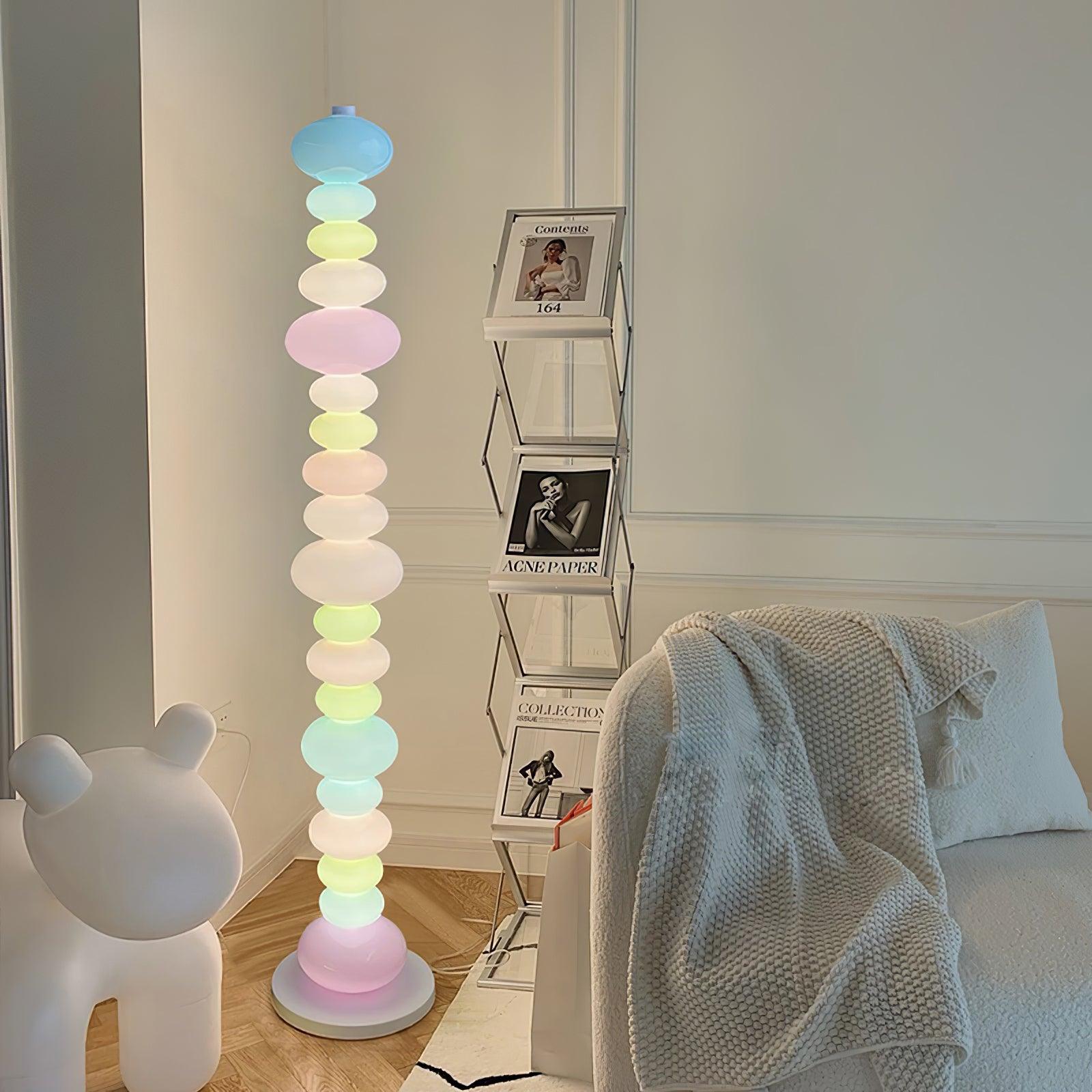 Modern LED Candy Floor Lamp - Adjustable Brightness for Living Room, Bedroom & Office - Stylish Home Decor Lighting for Relaxation & Ambiance