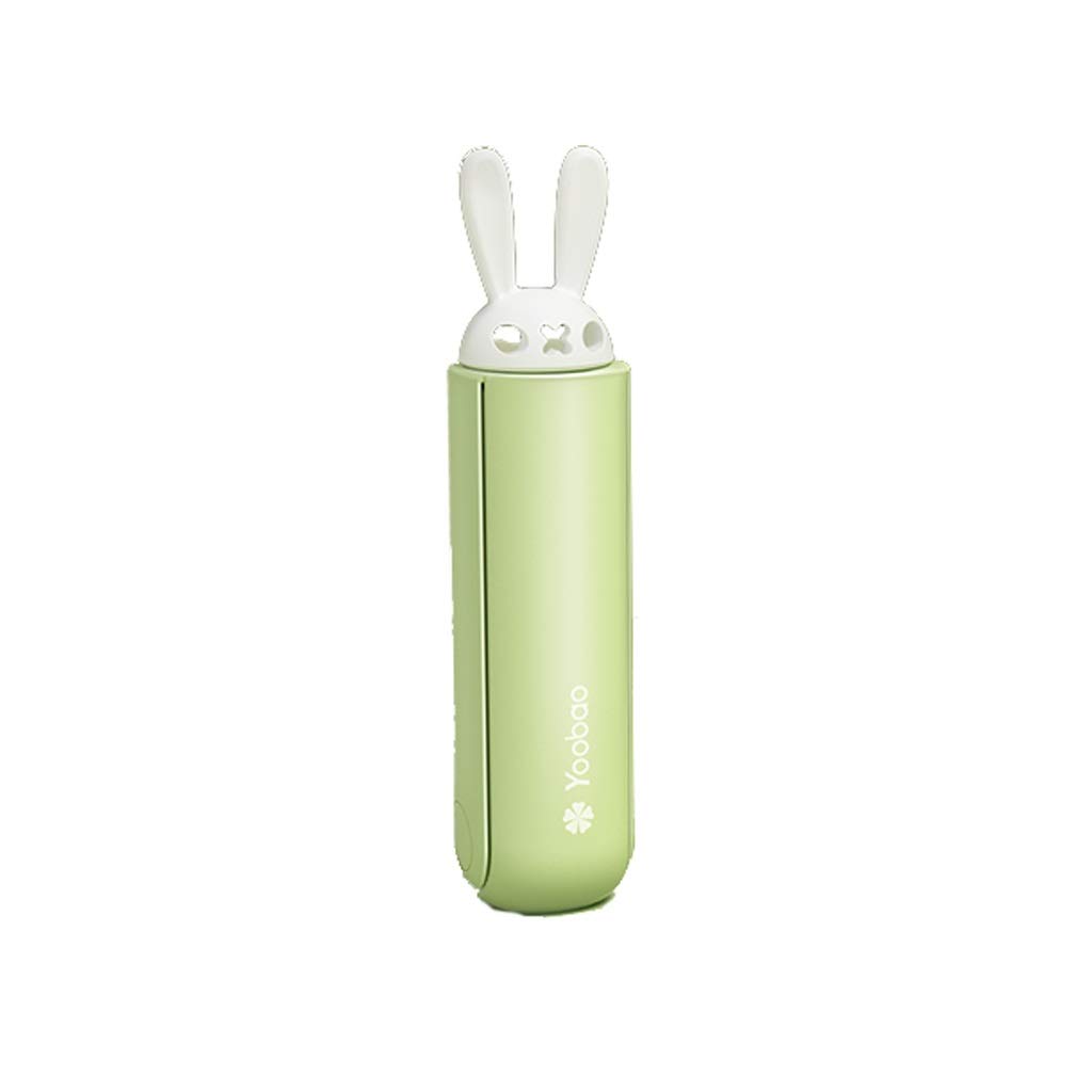 Portable USB Handheld Fan - 2500mAh Rechargeable Mini Electric Fan for Students, Office & Travel - Folding Design, Green Bear Color - Perfect for Hot Weather, Outdoor Activities & Personal Cooling