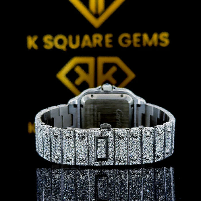 Luxury Moissanite Iced Out Watch for Men - Swiss Automatic Movement - Perfect for Formal Events & Special Occasions