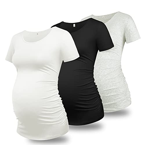 O-neck Black+grey+white