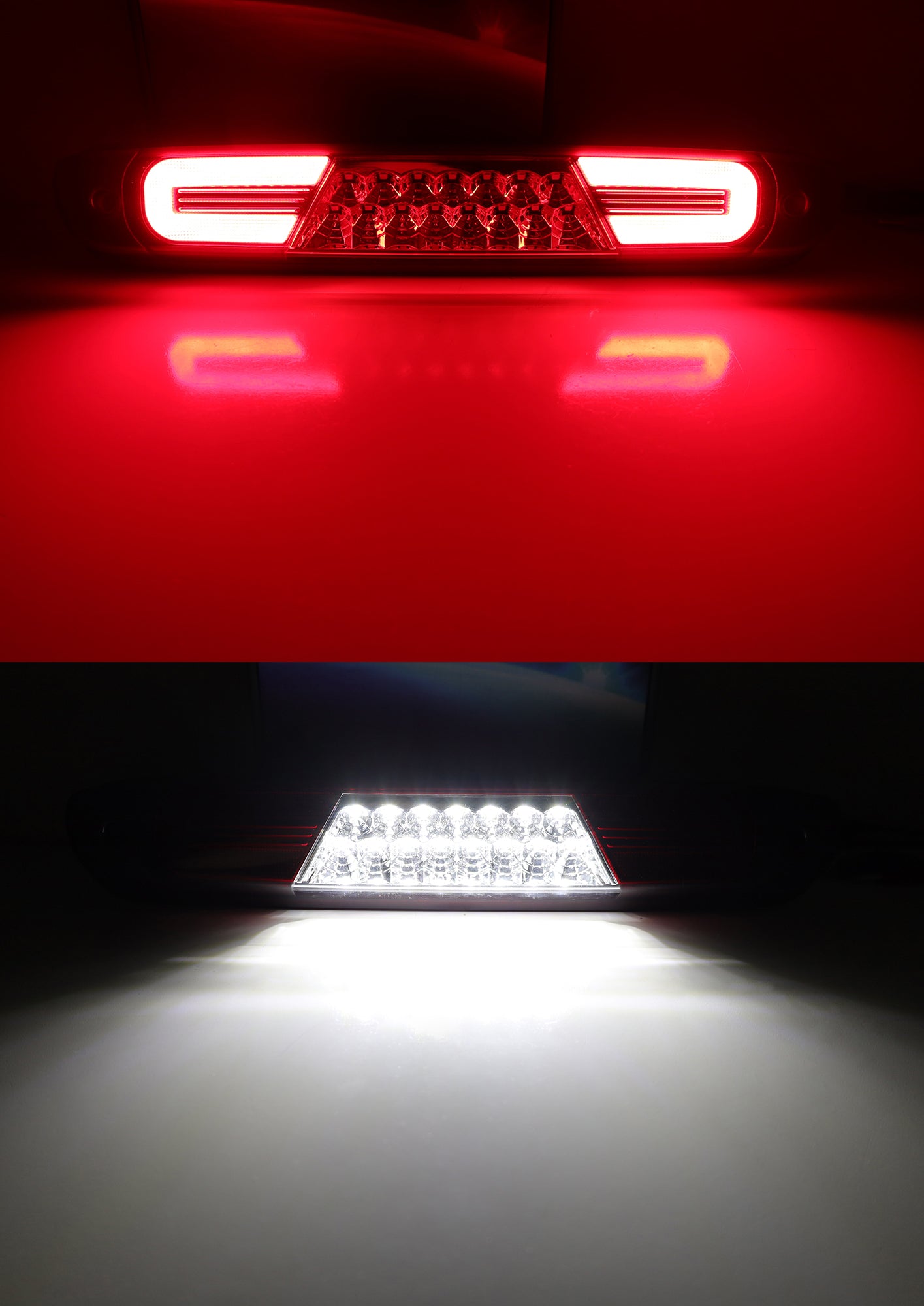 Dark Red LED 3rd Brake Light with C Ring Lens for 2007-2014 Chevy Silverado/GMC Sierra 1500 2500 - Enhanced Safety & Style for Night Driving & Off-Road Adventures