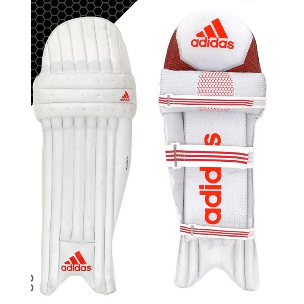 Adidas Pellara 4.0 Cricket Batting Pads - Lightweight Protective Leg Guards for Cricket Players - Perfect for Practice & Match Play