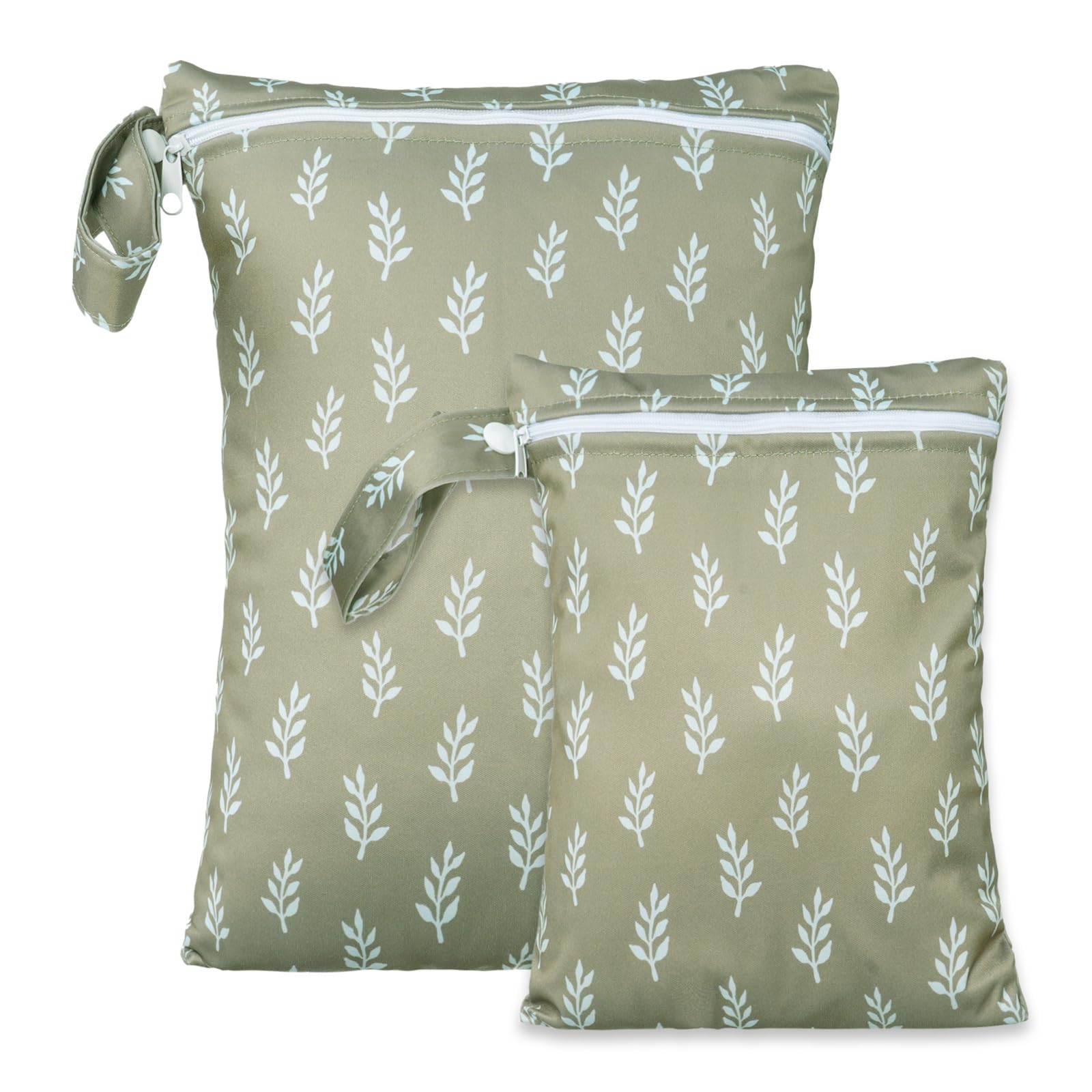 **2 Pack Waterproof Wet Bags for Baby Diapers & Pump Parts – Reusable Zippered Storage Pouch with Handle – Ideal for Travel, Beach, Pool & Gym – Perfect for Swimsuits, Wet Clothes & Essentials**    *(Use Cases: Great for organizing baby essentials, storing wet swimwear after the pool, or keeping gym clothes separate – compact and leak-proof for on-the-go convenience!)*