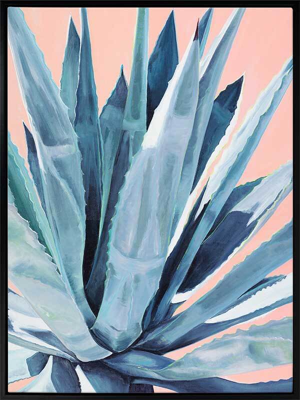 Agave Plant Canvas Wall Art Print - Modern Home Decor for Living Room, Bedroom & Office