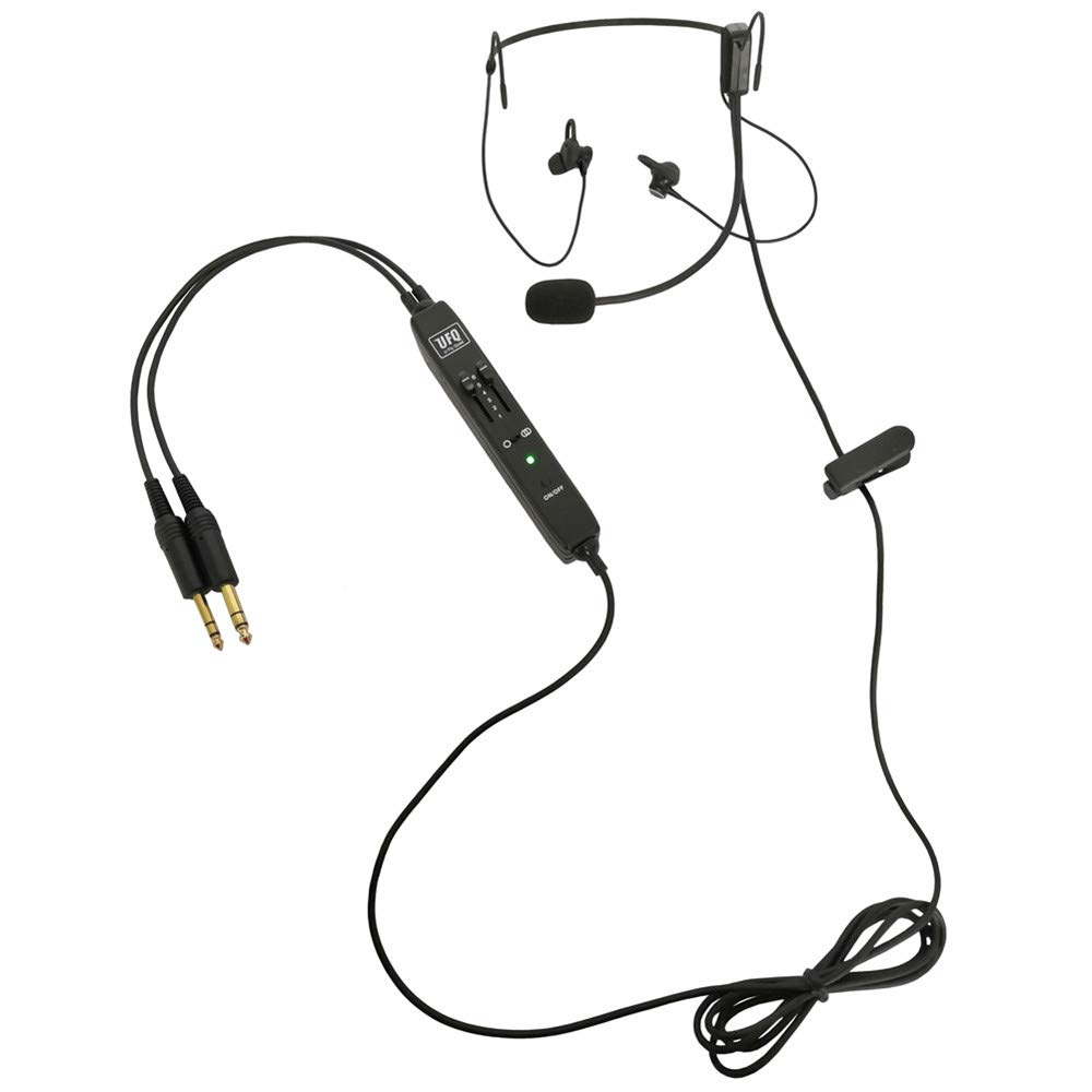 UFQ ANR L2 Hi-Lite Aviation Headset - Ultra Lightweight 175g, Noise Cancelling, Crystal Clear Communication & Premium Sound Quality with MP3 Input - Perfect for Pilots, Flight Training, and In-Flight Entertainment