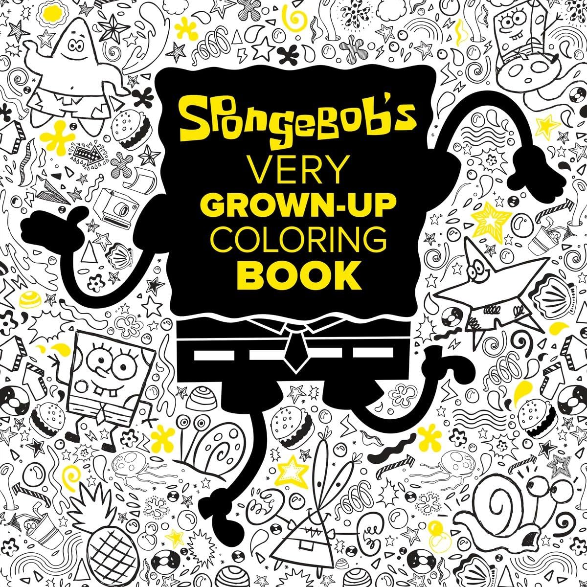 SpongeBob SquarePants Adult Coloring Book - Stress Relief & Relaxation for Grown-Ups | Perfect Gift for Fans, Office & Home Decor