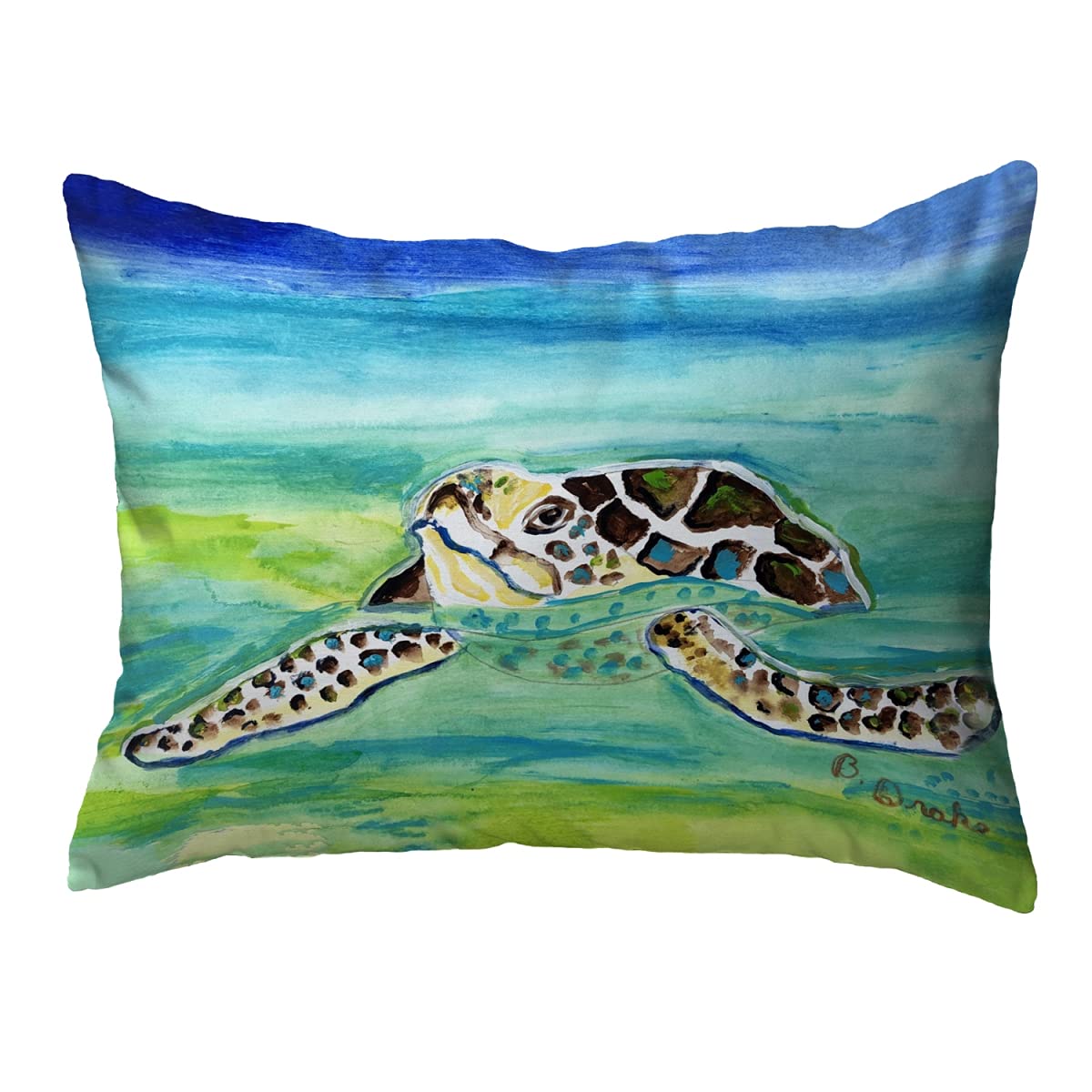 Betsy Drake KS1197 Decorative Throw Pillow - 11x14 Inches, Multi-Color - Perfect for Sofa, Bed & Home Decor