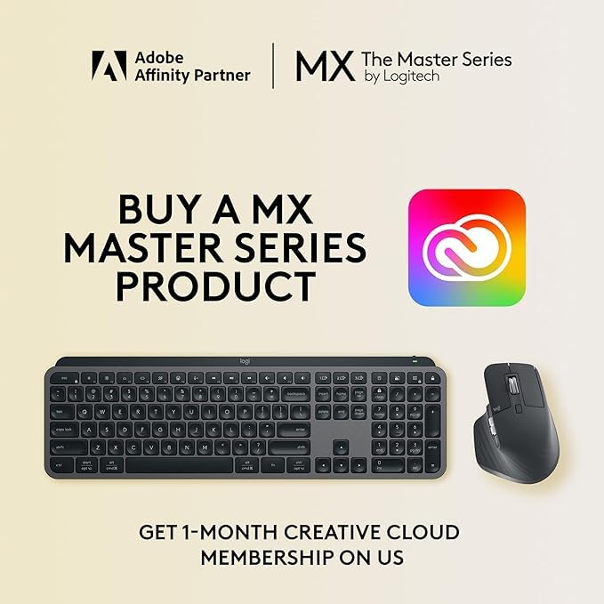 Logitech MX Master 3S Wireless Ergonomic Mouse - Ultra-Fast Scrolling, 8000 DPI Precision, Silent Clicks, Glass Surface Tracking, USB-C & Bluetooth Connectivity - Compatible with Windows, Linux, Chrome - Perfect for Graphic Design, Video Editing & Office Work