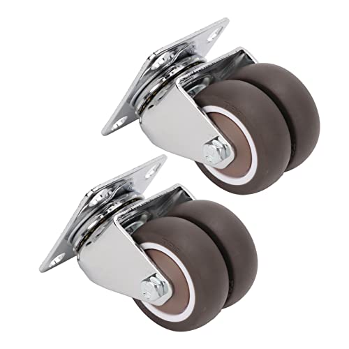 360° Silent Rolling Wheels with Brake - Low Noise Swivel Casters for Small Machines, Wardrobes, Cabinets & Furniture - Perfect for Smooth Mobility in Home, Office & Workshop